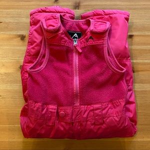 Vertical '9 Toddler Girls Pink Snow Bibs